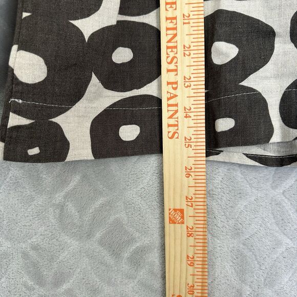 Christopher Calvin Linen Top Small Beige Gray Geometric Shirt Lagenlook Modern - Picture 10 of 12